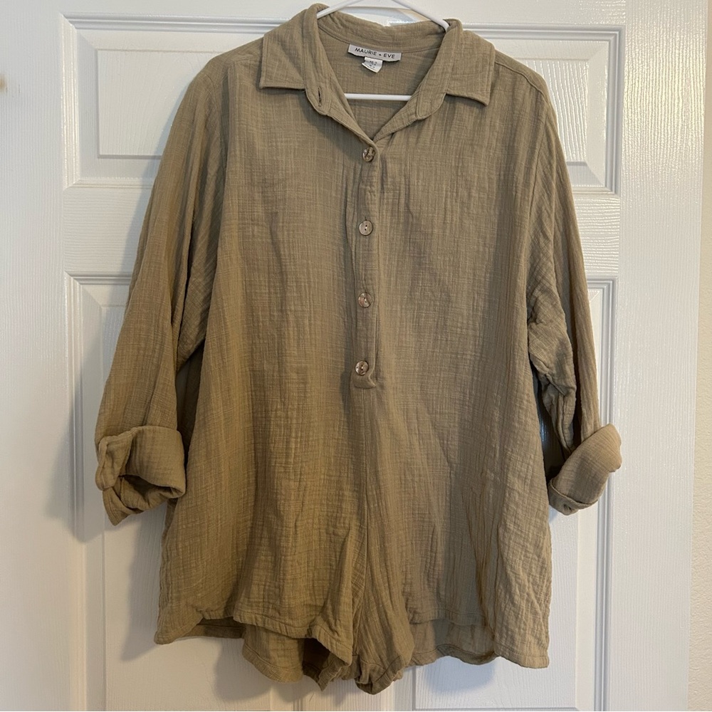 *SOLD* Maurice + Eve You Make Me Wanna Long Sleeve Jumpsuit/Romper